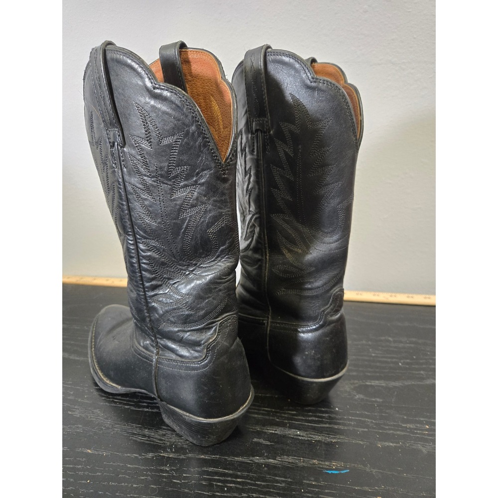 Ariat Heritage Western Black Leather Cowgirl Boots 15701 Size 6B - Picture 2 of 7